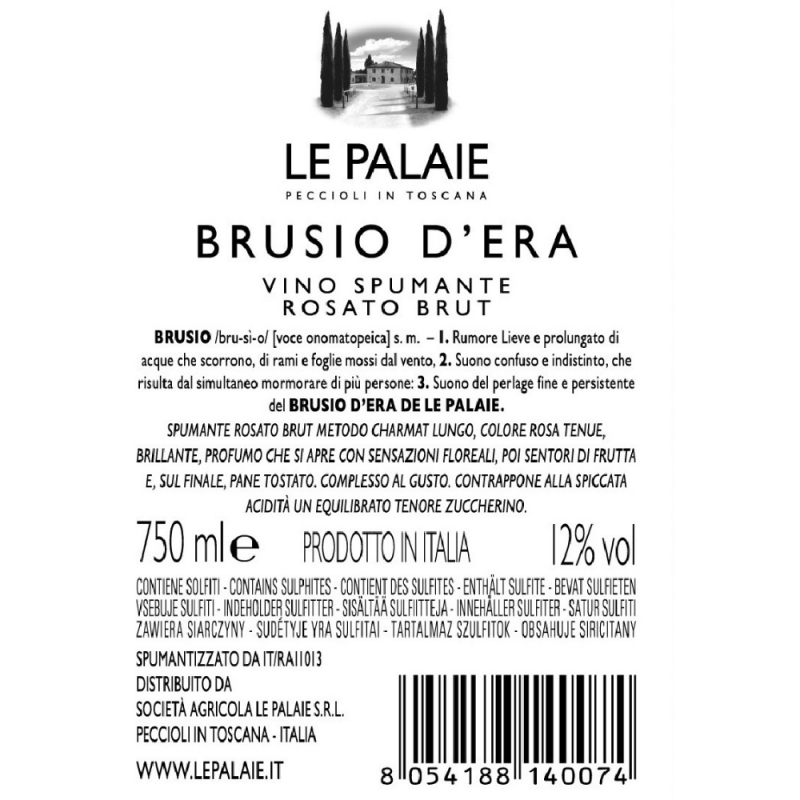 Brusio D'Era No Vintage Magnum Lt 1,5 spumante rosato brut Le Palaie - 2
